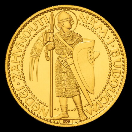 Jubilejný Svätováclavský 2 dukát 1923 odrazok číslo 208 od Josefa Šejnostu