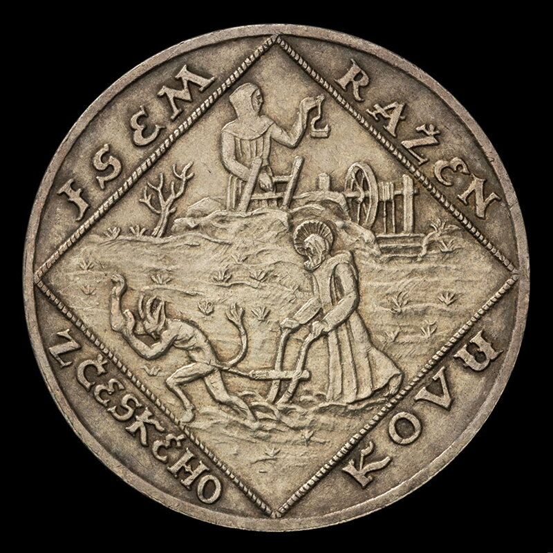 I am minted from Czech metal - silver medal 1928 - O. Spaniel