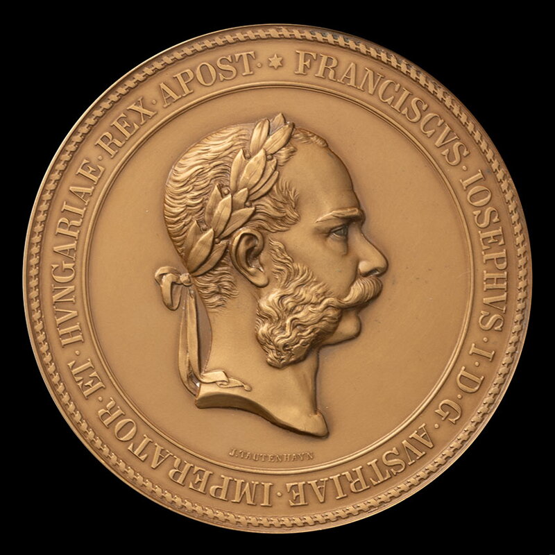 Francis Joseph I - Visit to Egypt, opening of the Suez Canal 1869 - AE medal HMA