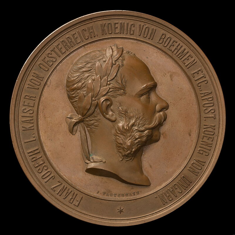 Francis Joseph I. - World Exhibition in Vienna 1873 - AE medal