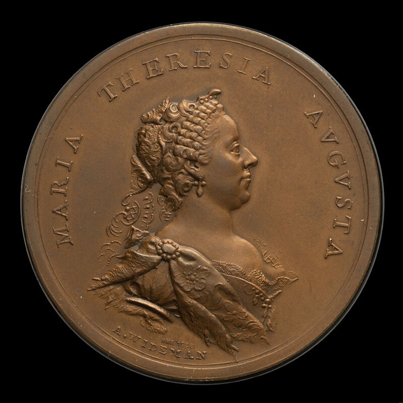 Maria Theresia - Coronation in Bratislava - AE medal 1741/1958 HMA