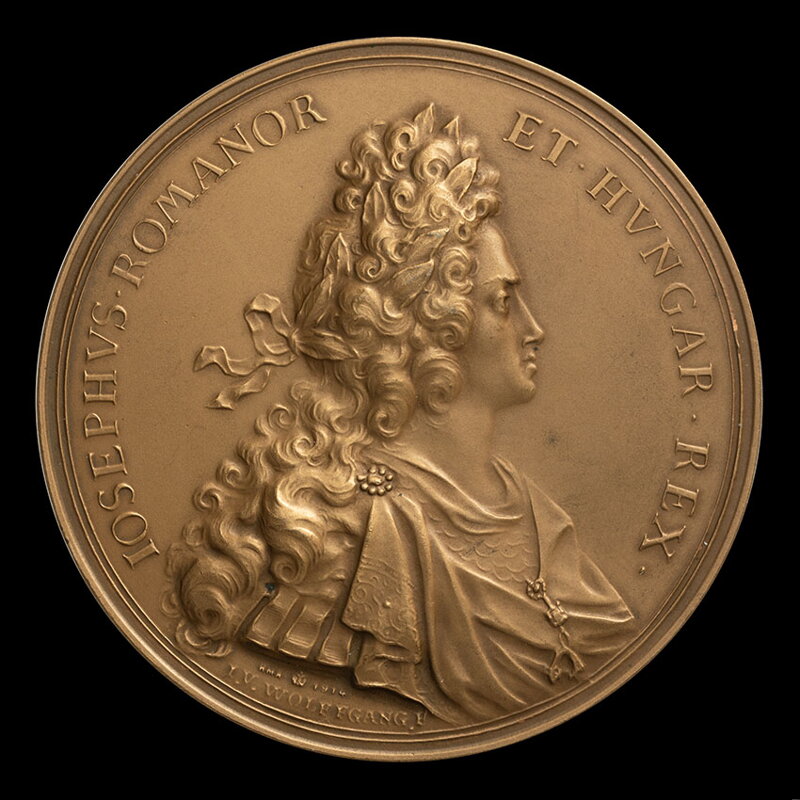 Jozef I. - Na výstavbu zámku Schönbrunn - AE medaila 1700/1914 HMA