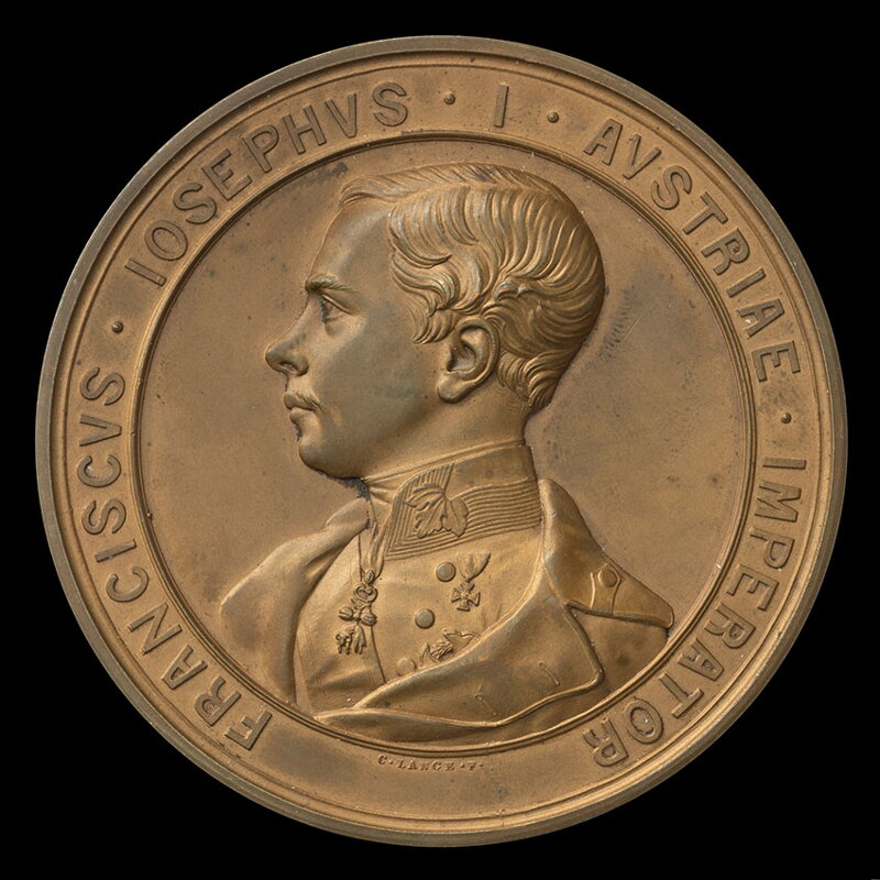 František Jozef I. - Na víťazstvo rakúskej armády v bitke pri Novare 1849 - AE medaila