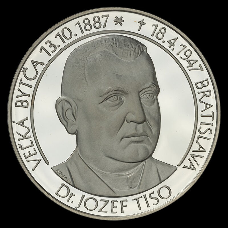 Dr. Jozef Tiso - veľká strieborná medaila - M. Ronai