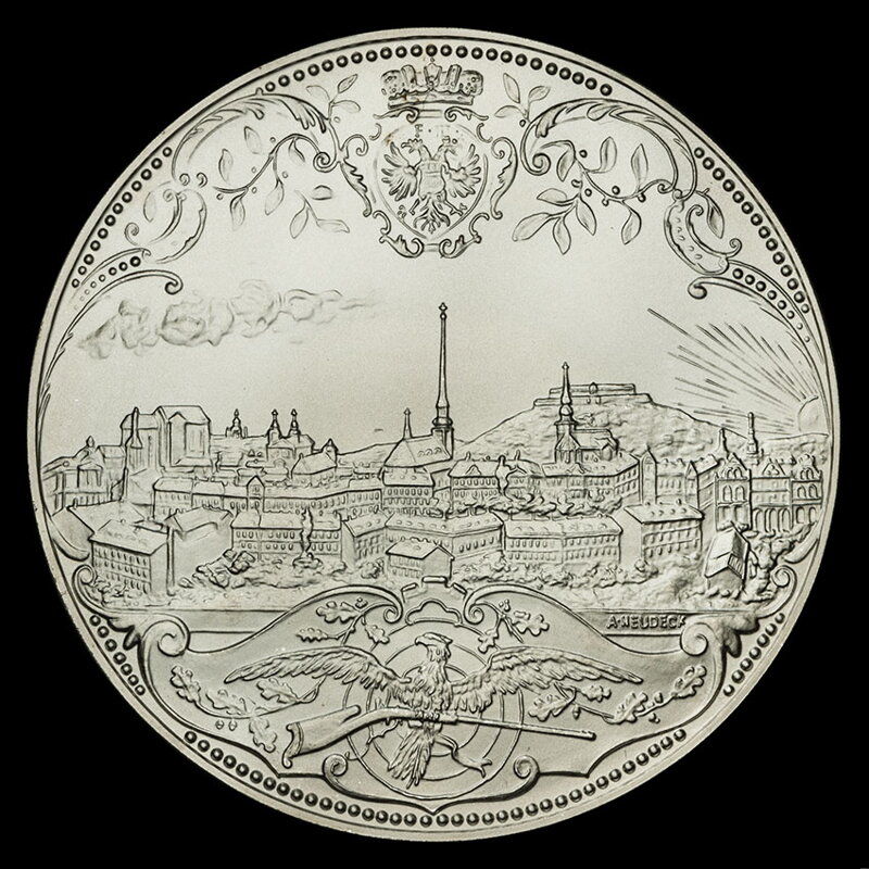 IV. Austrian federal shootings Brno-Brünn 1892 - silver replica