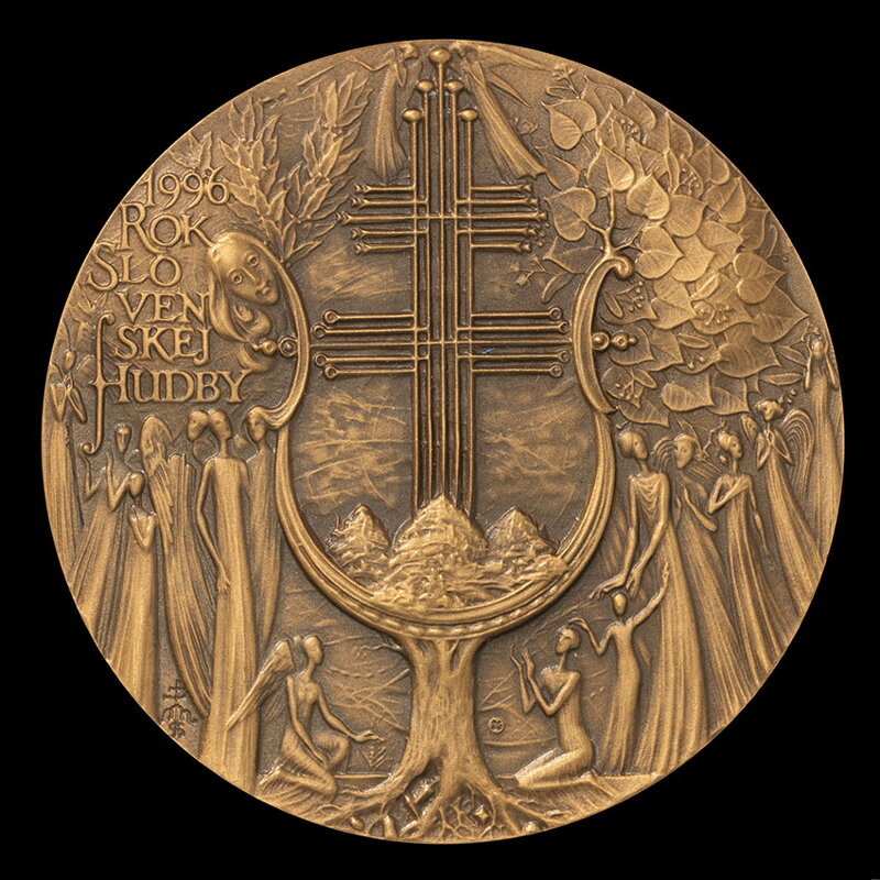 Rok slovenskej hudby, 1996 - AE jednostranná medaila - M. Polonský