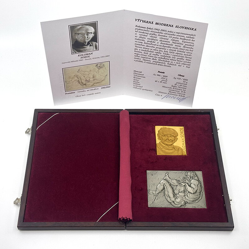 Diela majstrov - Koloman Sokol - zlatá a strieborná plaketa - Š. Novotný