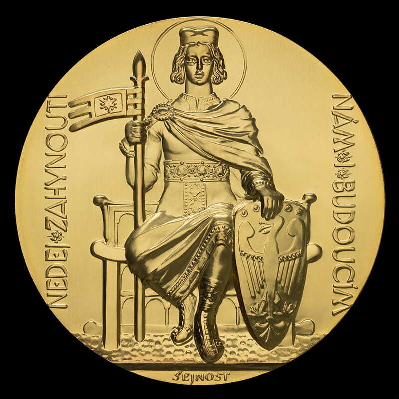 Dokončenie stavby chrámu sv. Víta 1929/2017 - zlatá medaila (Au 750/1000) - J. Šejnost