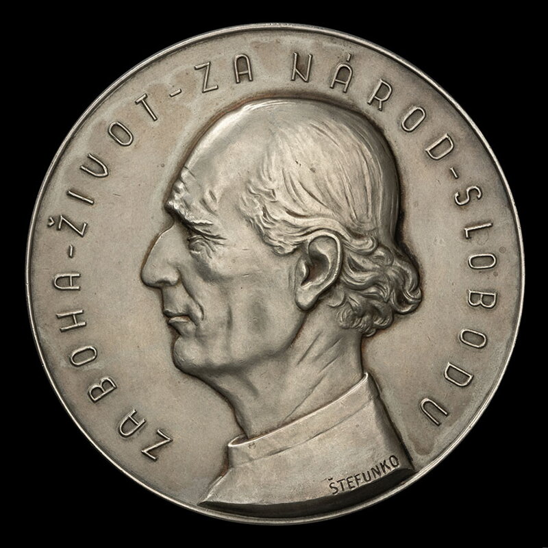 A. Hlinka - Otvorenie zákonodarného snemu Slovenskej krajiny - strieborná medaila - F. Štefunko