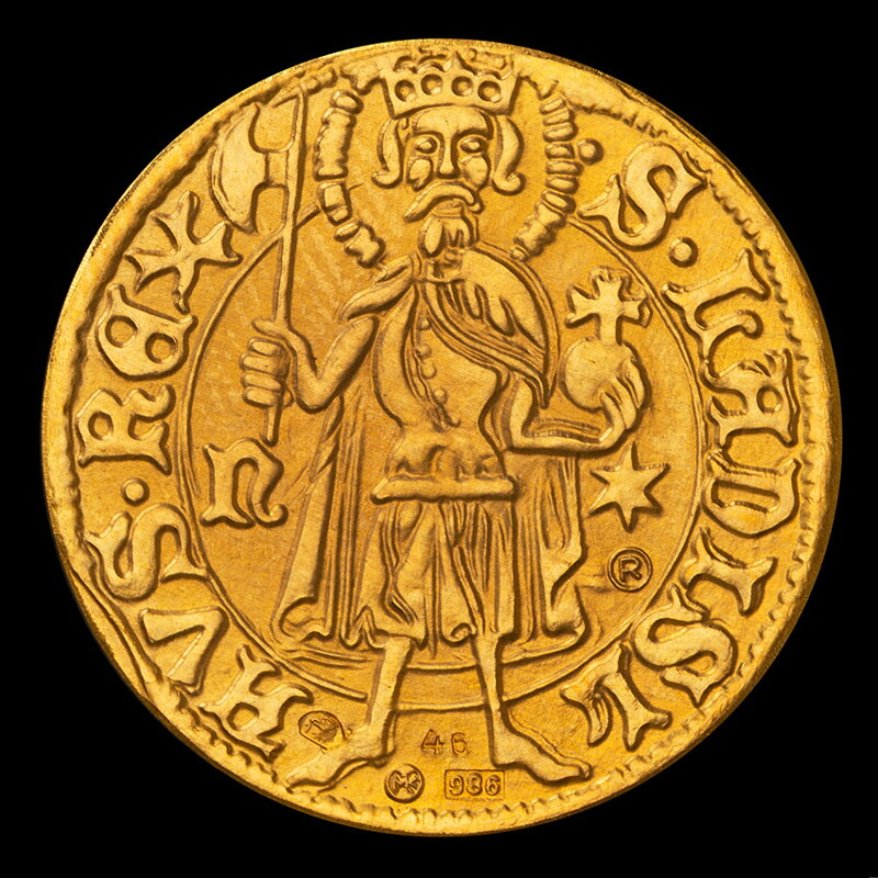 Wladislav - replika zlatého dukátu - D. Zobek