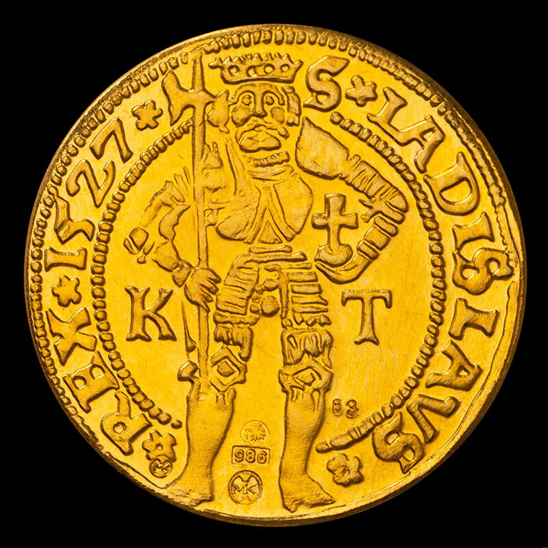 Ján Zápoľský - replica of the gold ducat 1527 KT - M. Kožuch