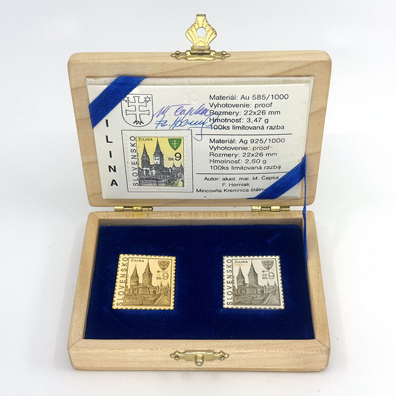 Žilina - zlatá a strieborná známka 
