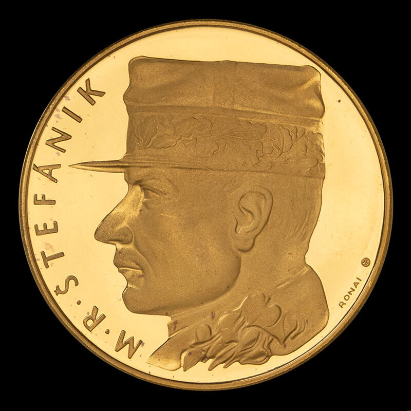 M. R. Štefánik - zlatá medaila, číslo 1 - M. Ronai