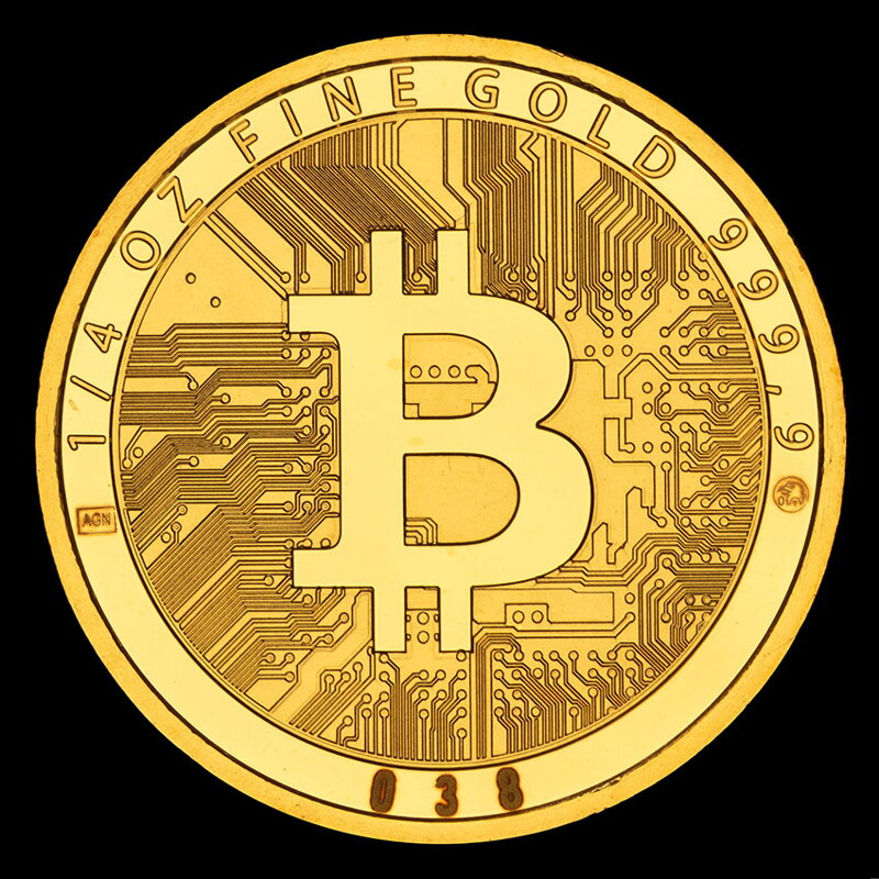 Bitcoin - gold medal 1/4 OZ