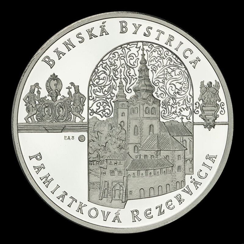 Banská Bystrica - Monument Reservation - unrealized motifs from the competition for a 20 € silver collector coin