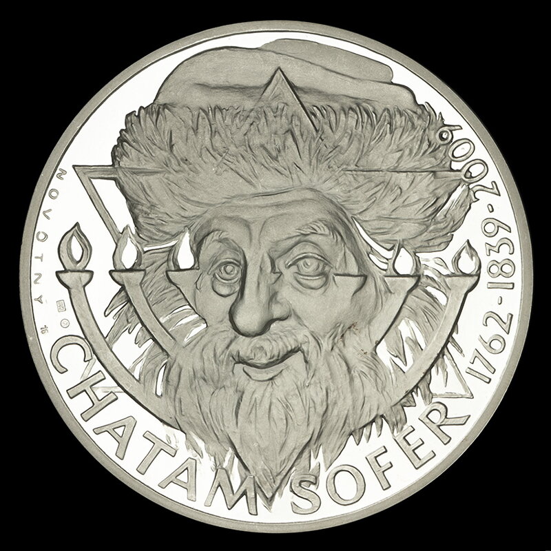 Chatam Sofer - 170. výročie úmrtia - strieborná medaila - Š. Novotný