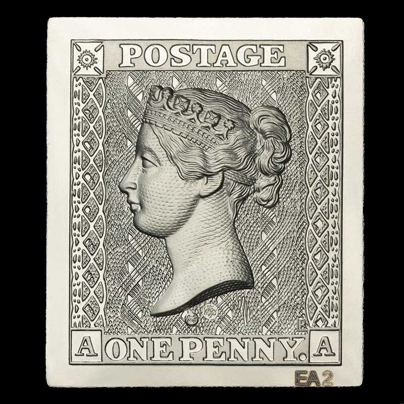 Black Penny - The world's first stamp, a platinum plaque EA 2
