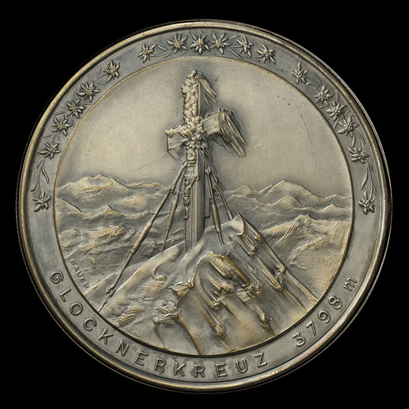 Austria - Grossglockner, Hochalpenstrasse - screw medal with photos