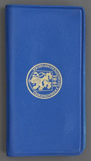 Sada obehových mincí ČSSR 1981 - "Modrý obal"