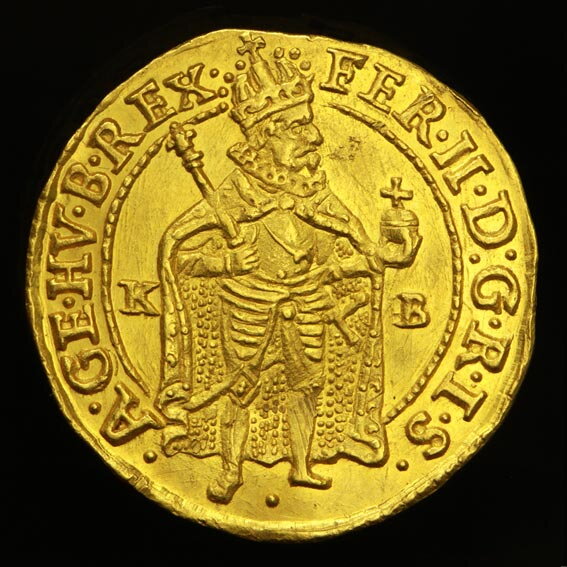 FERDINAND II. - dukát 1637 KB