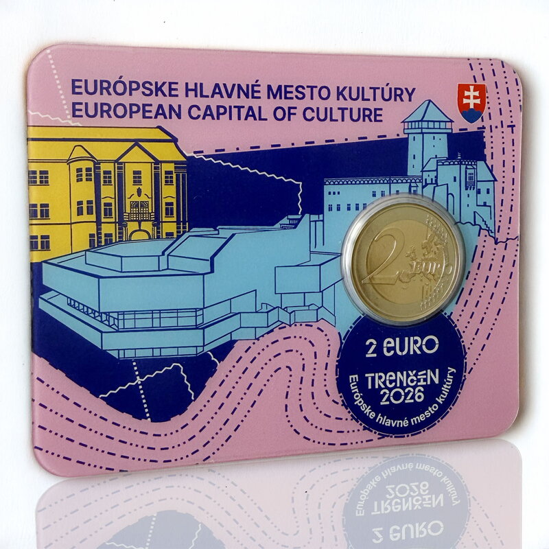 2 EURO/2026 - Trenčín 2026 - Európske hlavné mesto kultúry - CoinCard