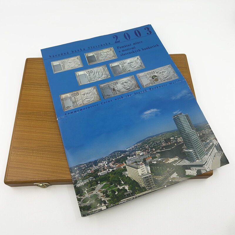 Set of commemorative coins with the motifs of Slovak banknotes