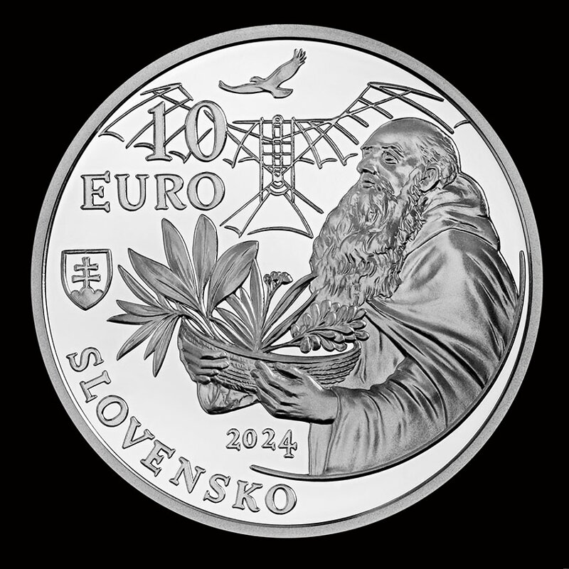 10 EURO/2024 - Fráter Cyprián z Červeného Kláštora - 300. výročie narodenia - BK