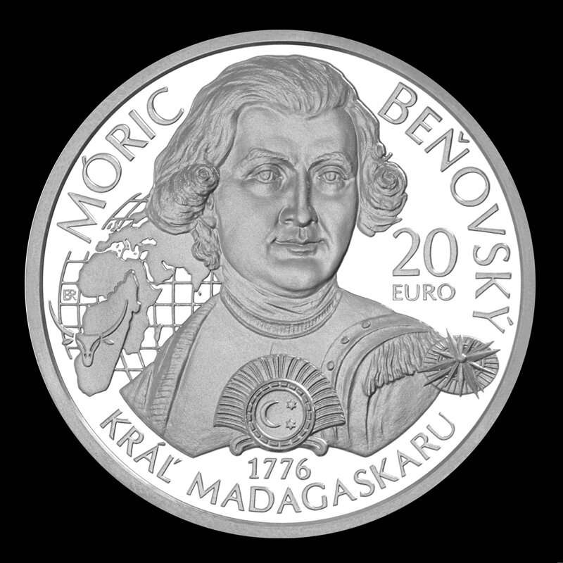 20 EURO/2026 - Vyhlásenia Mórica Beňovského za kráľa Madagaskaru - 250. výročie - BK