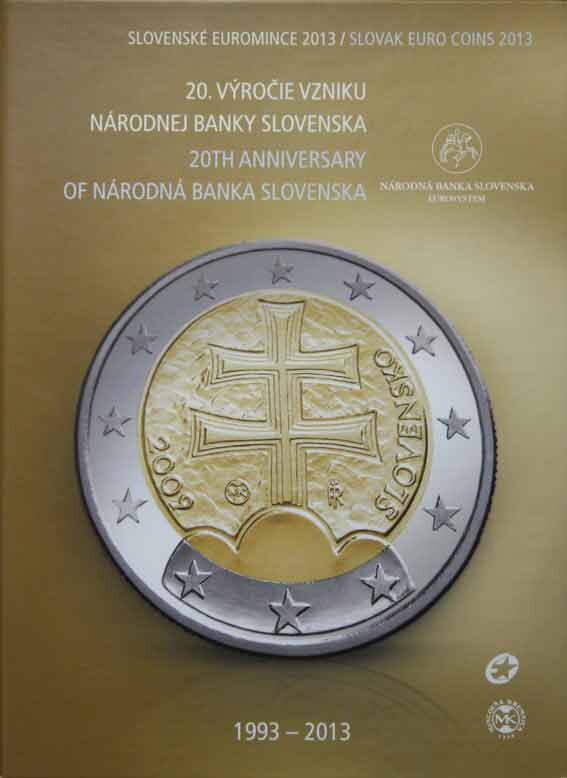 Sada mincí Slovenskej republiky 2013 - NBS - 20. výročie vzniku - BK