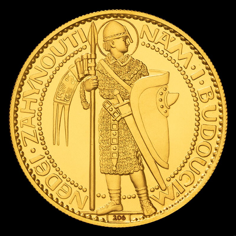 Jubilejný Svätováclavský 2 dukát 1923 odrazok číslo 206 od Josefa Šejnostu