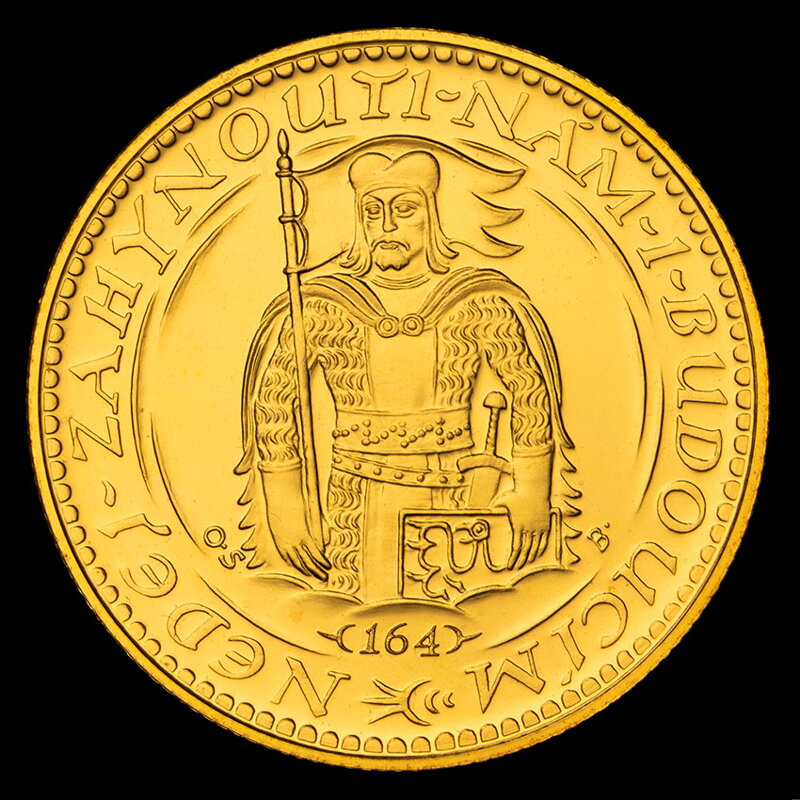 Svätováclavský dukát jubilejný 1918/2018, číslovaný 1 až 500