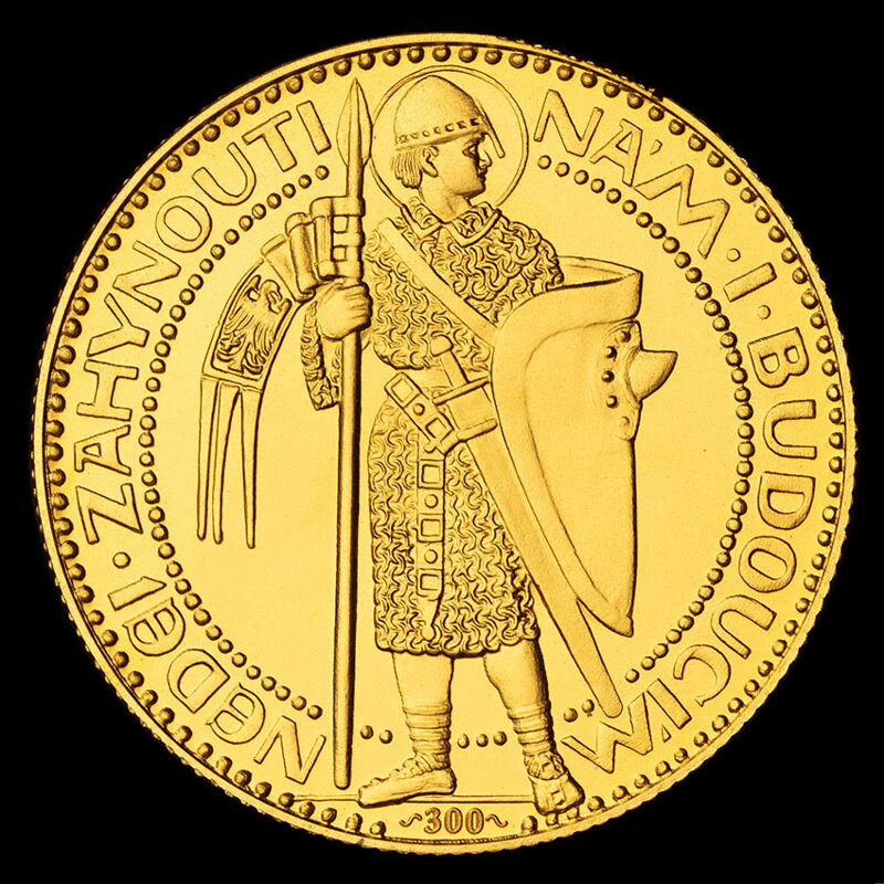 Jubilee St. Wenceslas Ducat 1923 number 300 by Josef Šejnost