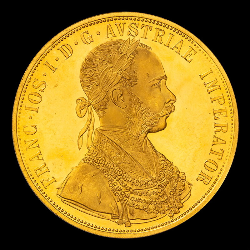 František Jozef I. - 4 dukát 1915, novorazba