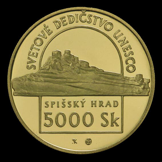 5000 Sk/1998 - Spišský hrad - Svetové dedičstvo UNESCO