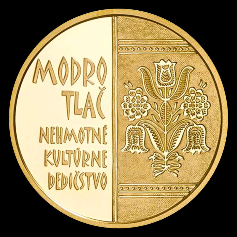 100 EURO/2024 - Intangible cultural heritage of the Slovak Republic - Modrotlač