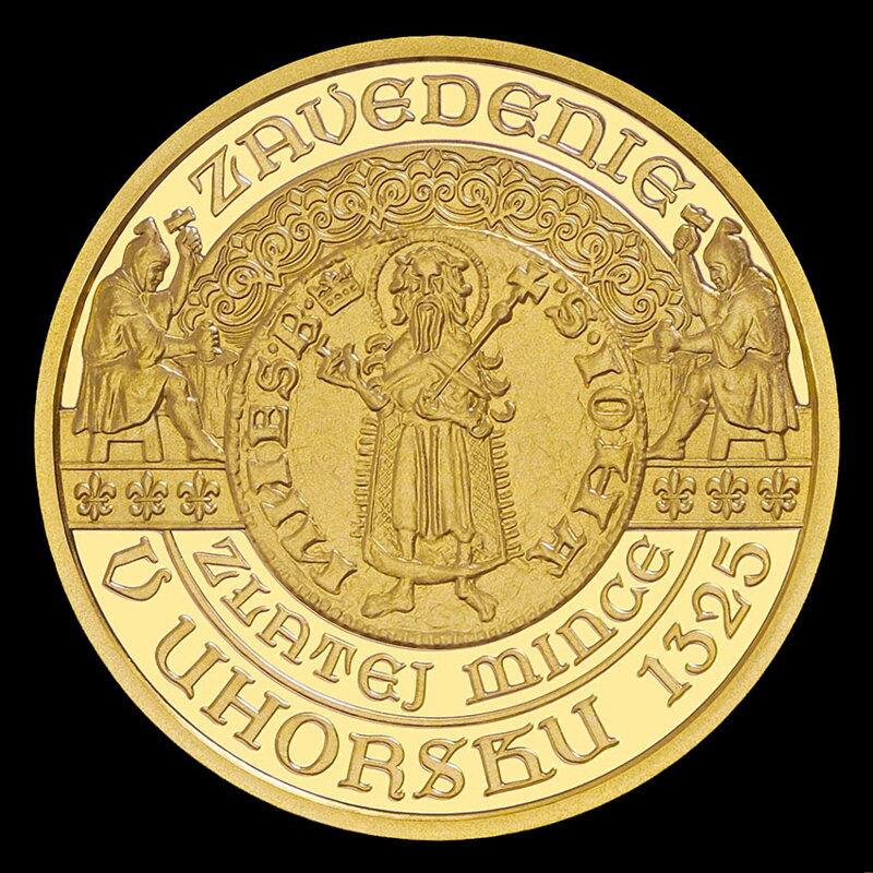 100 EURO/2025 - Zavedenie zlatej mince – florénu v Uhorsku – 700. výročie