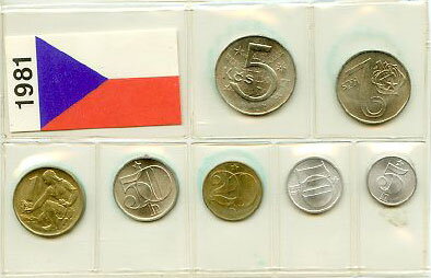 Coin set - CSSR 1981