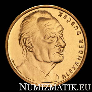 Alexander Dubček - zlatá medaila - M. Ronai, M. Poldaufová