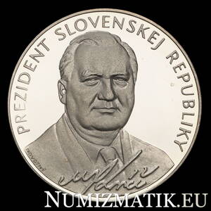 Michal Kováč, President of the Slovak Republic - tombac medal - Š. Novotný