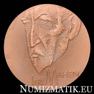 Jiří Mahen- tombaková medaila -  L. Kolář
