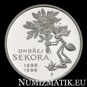 200 Kč/1999 - Ondřej Sekora - 100. výročie narodenia