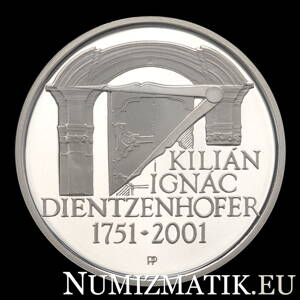 200 Kč/2001 - 250th anniversary of the death of Kilian Ignac Dientzenhofer