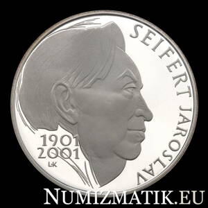 200 Kč/2001 - 100th anniversary of the birth of Jaroslav Seifert