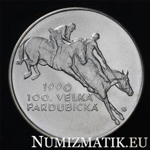 100 Kčs/1990 - Veľká pardubická - 100. konanie závodov
