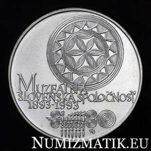 100 Kčs/1993 - Muzeálna spoločnosť - 100. výročie založenia