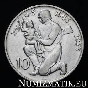10 Kčs/1955 - Oslobodenie Československa -  10. výročie