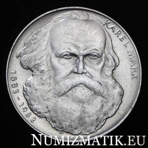 100 Kčs/1983 - Karel Marx - 100. výročie úmrtia