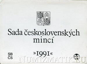 Sada obehových mincí ČSFR 1991