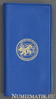 Set of circulation coins of the CSSR 1981 - "Blue cover"