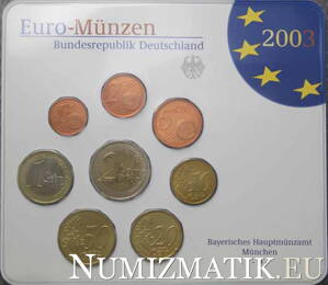GERMANY - Set of euro coins 2003 D - Munich